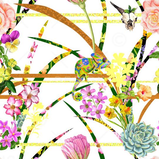 花朵印花华亿平台图片