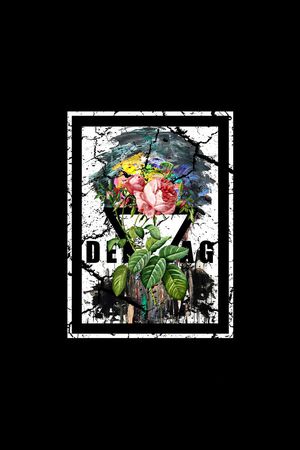 人物像印花华亿平台图片