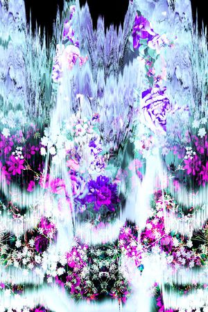 抽象几何印花华亿平台图片