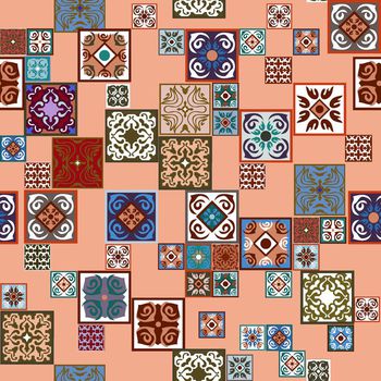 698264-方块民族瓷砖粉