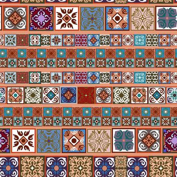 698292-方块民族瓷砖条形粉