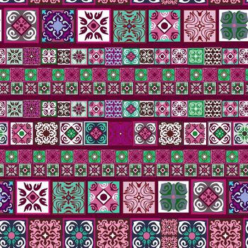 698295-方块民族瓷砖条形紫