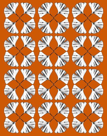 银杏叶印花华亿平台图片