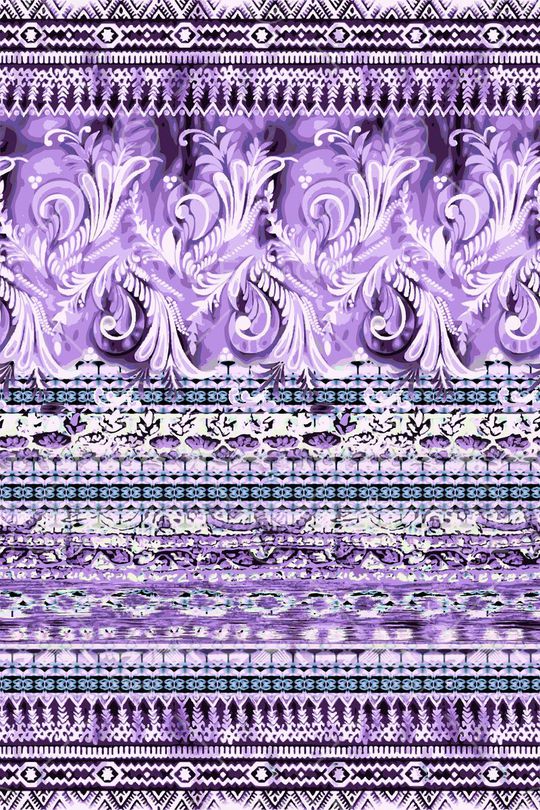 巴洛克卷草印花华亿平台图片