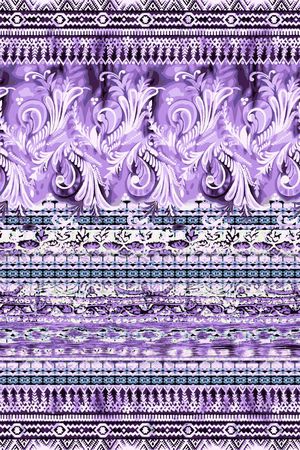 巴洛克卷草印花华亿平台图片