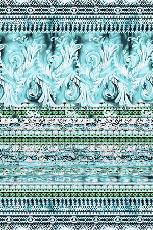 巴洛克卷草印花华亿平台图片