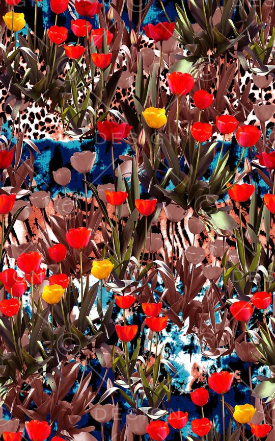 水仙花印花华亿平台图片