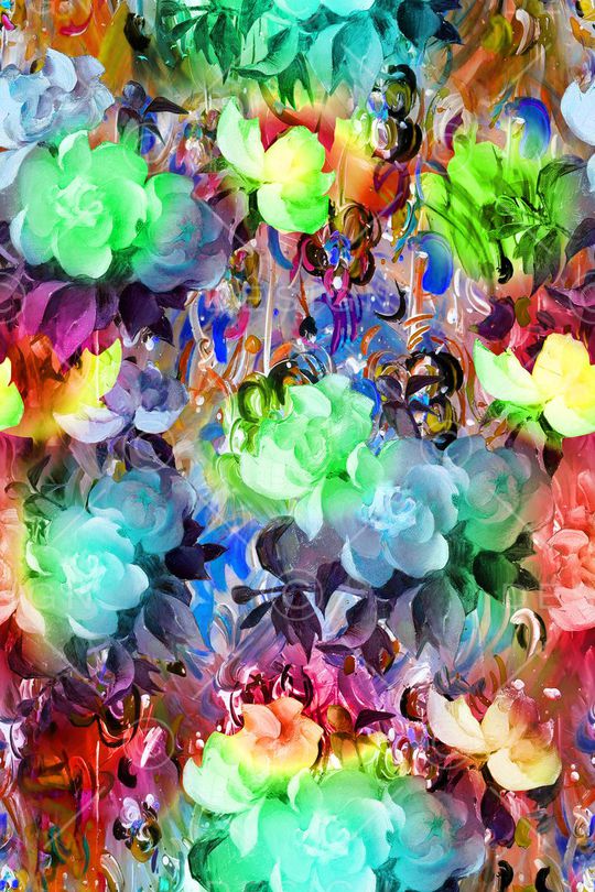 油画肌理印花华亿平台图片