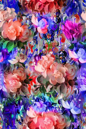 油画肌理印花华亿平台图片