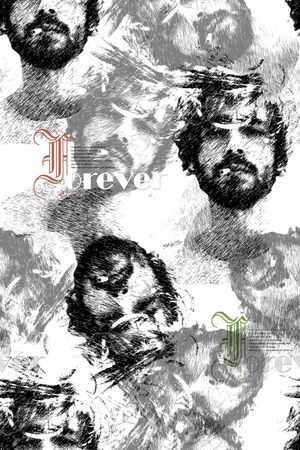 抽象素描人物印花华亿平台图片