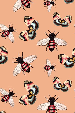 蝴蝶印花华亿平台图片