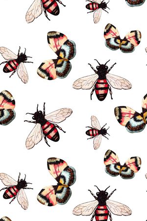 蝴蝶印花华亿平台图片