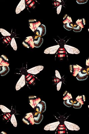 蝴蝶印花华亿平台图片