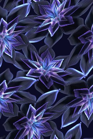 几何分形数码印花印花华亿平台图片