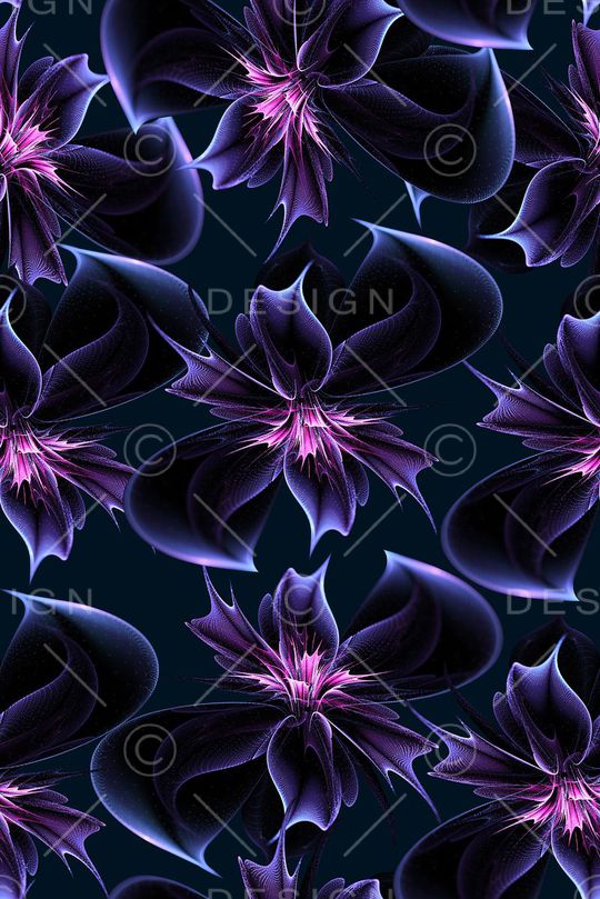 几何分形数码印花印花华亿平台图片