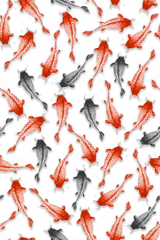 金鱼印花华亿平台图片