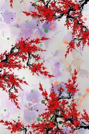 中国风印花华亿平台图片