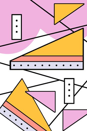 三角形印花华亿平台图片