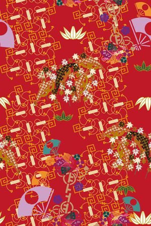 工笔画印花华亿平台图片