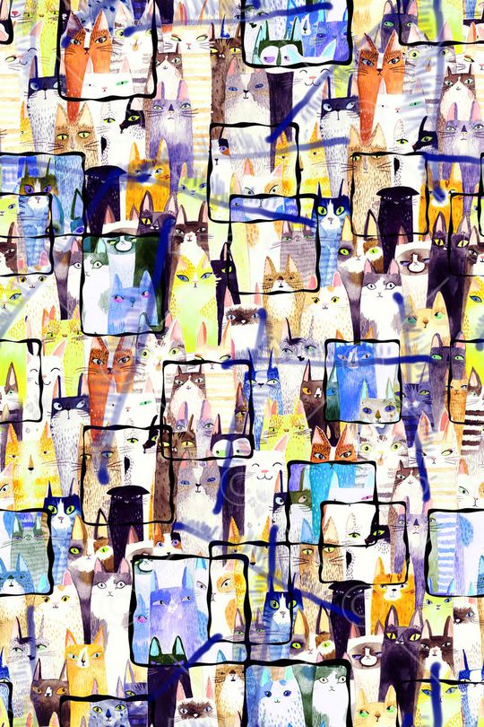 抽象水墨纹理印花华亿平台图片