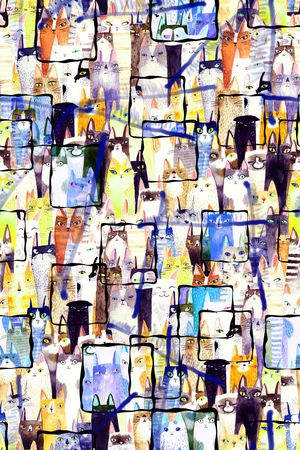 抽象水墨纹理印花华亿平台图片