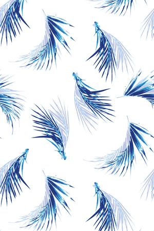 棕桐叶印花华亿平台图片