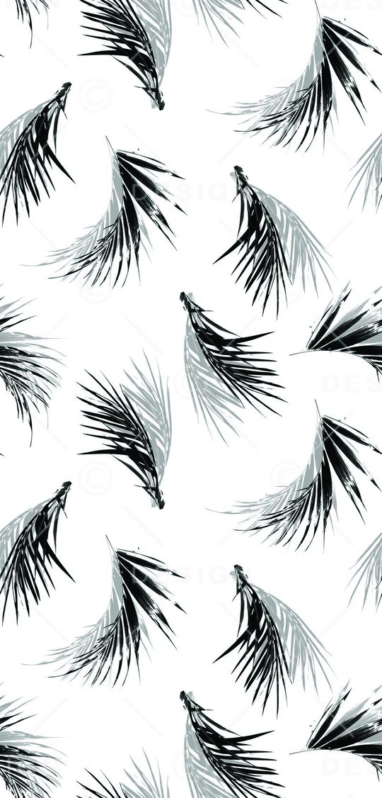 棕桐叶印花华亿平台图片