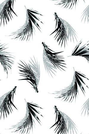 棕桐叶印花华亿平台图片