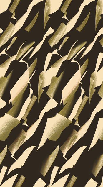 波浪条纹印花华亿平台图片