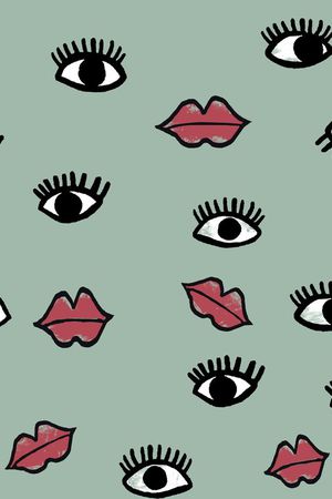 嘴唇印花华亿平台图片