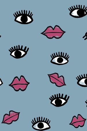 嘴唇印花华亿平台图片