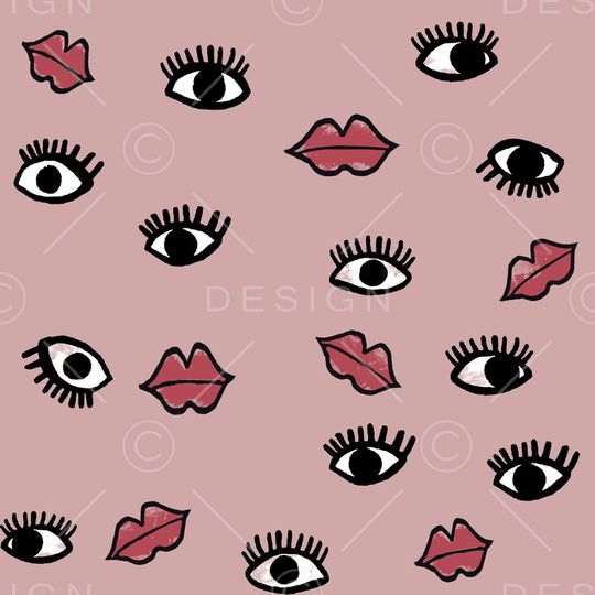 嘴唇印花华亿平台图片