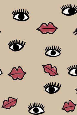 嘴唇印花华亿平台图片