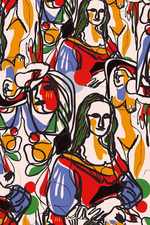 抽象印花华亿平台图片