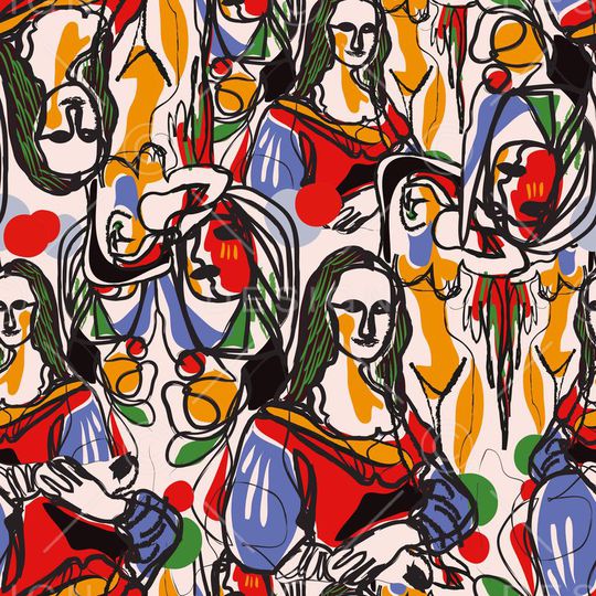 抽象印花华亿平台图片