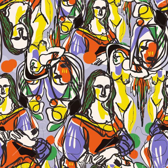 抽象印花华亿平台图片