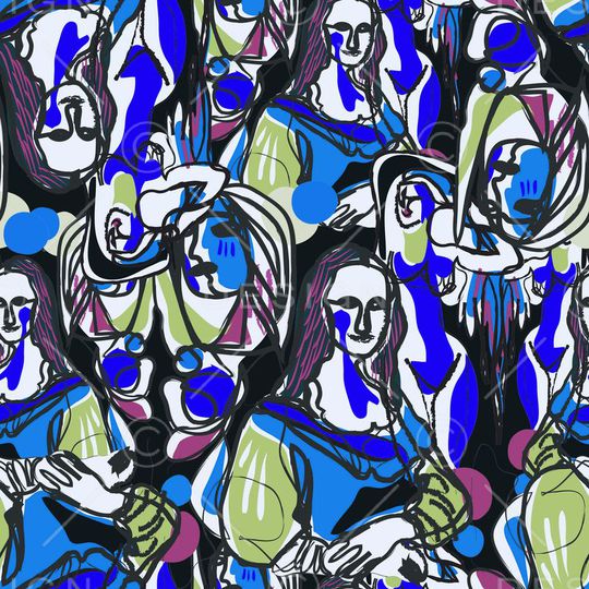 抽象印花华亿平台图片