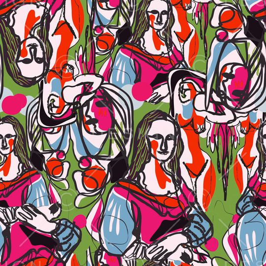 抽象印花华亿平台图片