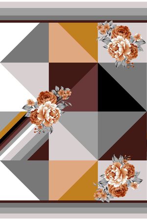 格子印花华亿平台图片