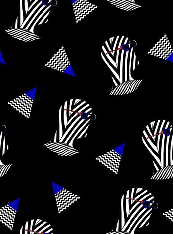 几何系列印花华亿平台图片