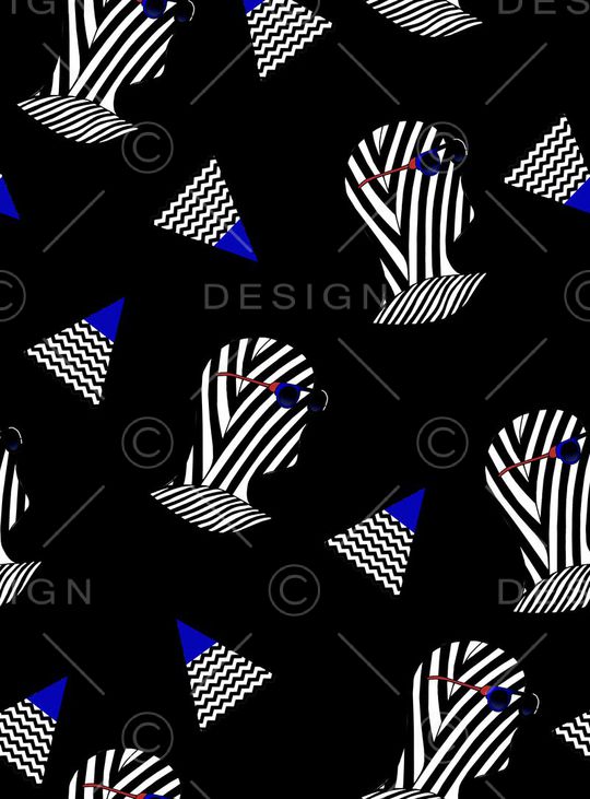 几何系列印花华亿平台图片