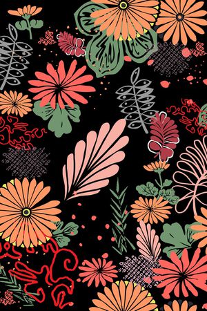 植物、现代、休闲印花华亿平台图片