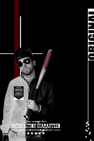 几何线条印花华亿平台图片