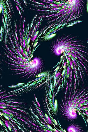 几何分形数码印花印花华亿平台图片