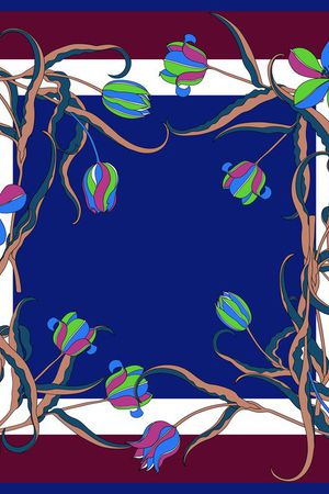 方巾印花华亿平台图片