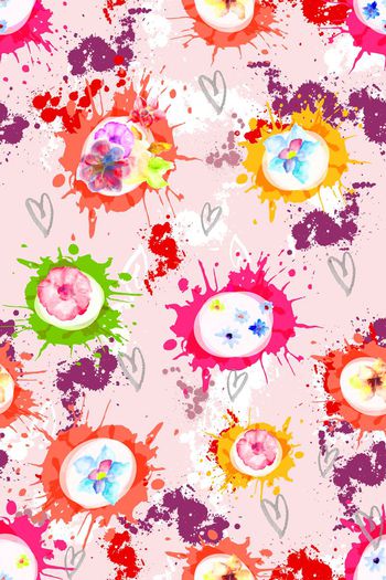 水彩印花华亿平台图片