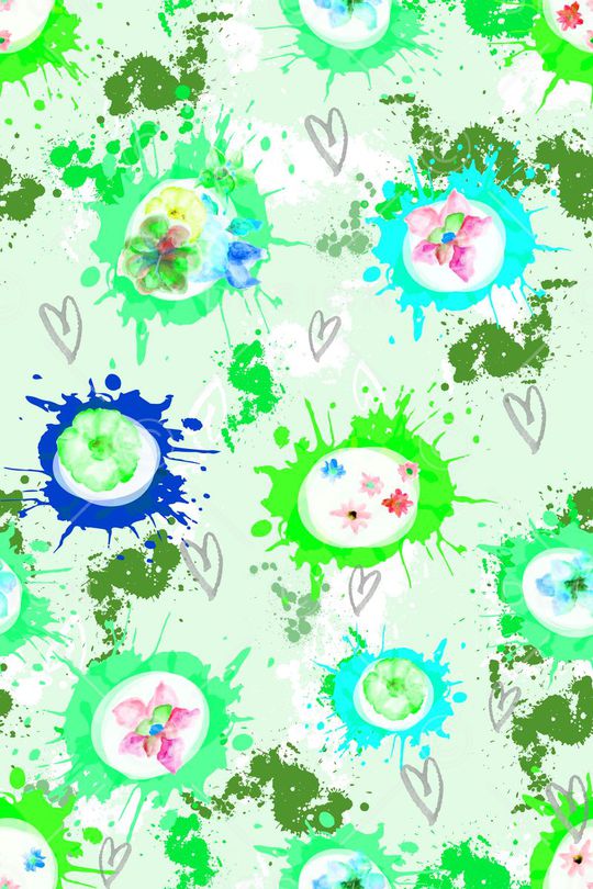 水彩印花华亿平台图片