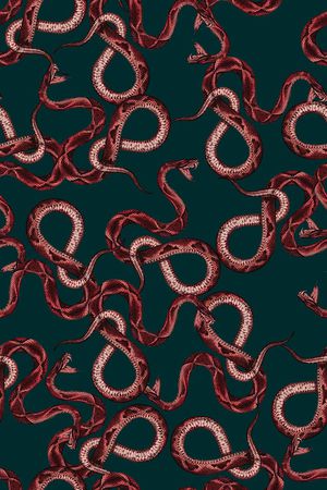 手绘古驰蛇纹印花印花华亿平台图片