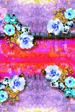 小方巾印花华亿平台图片