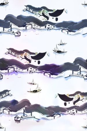 中国风印花华亿平台图片